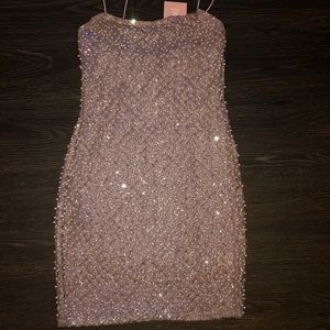 Baby pink sparkly dress